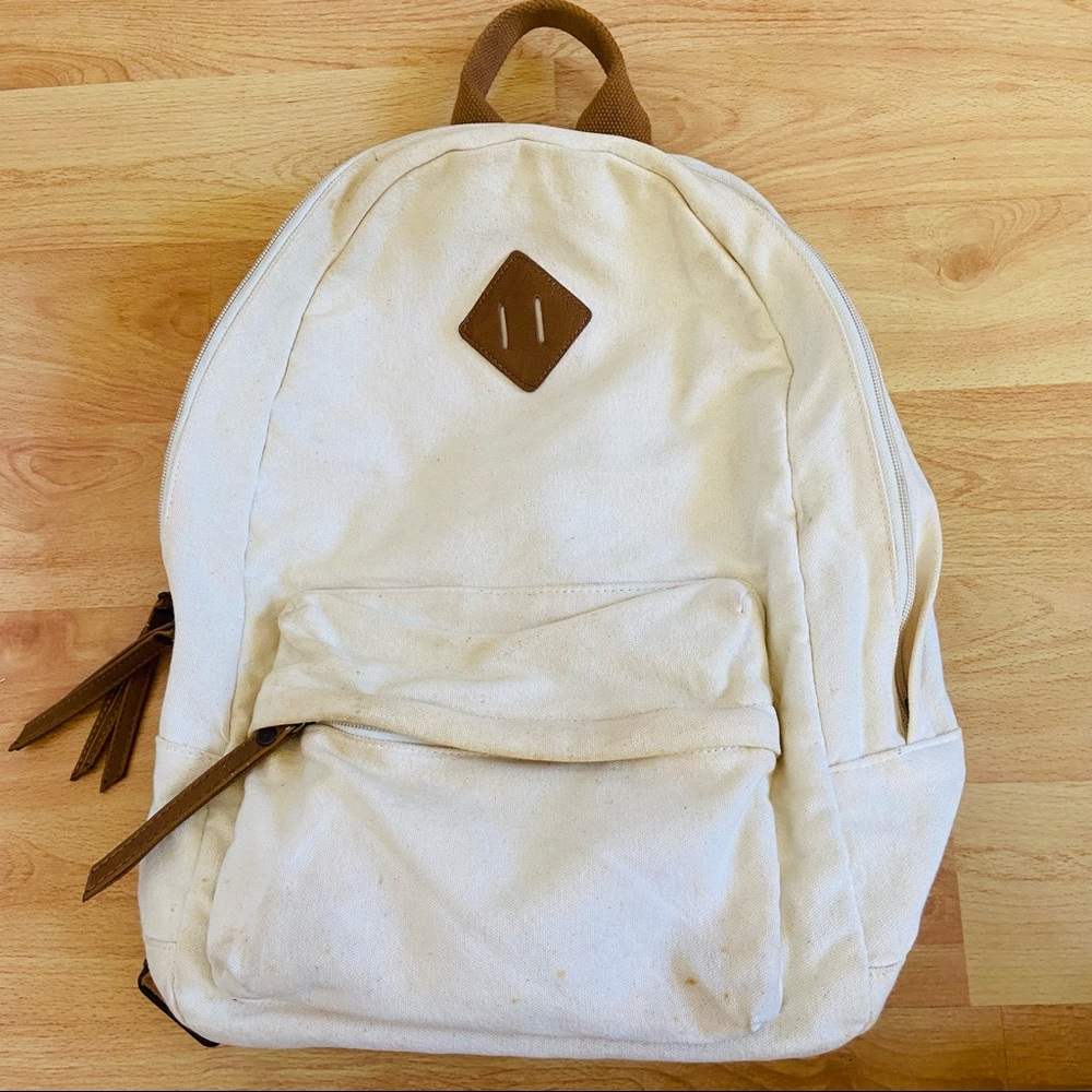 Forever 21 cream backpack